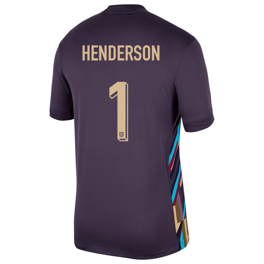 Mujer Camiseta Inglaterra Dean Henderson #1 Pasa Oscura 2ª Equipación 24-26 La Camisa Chile