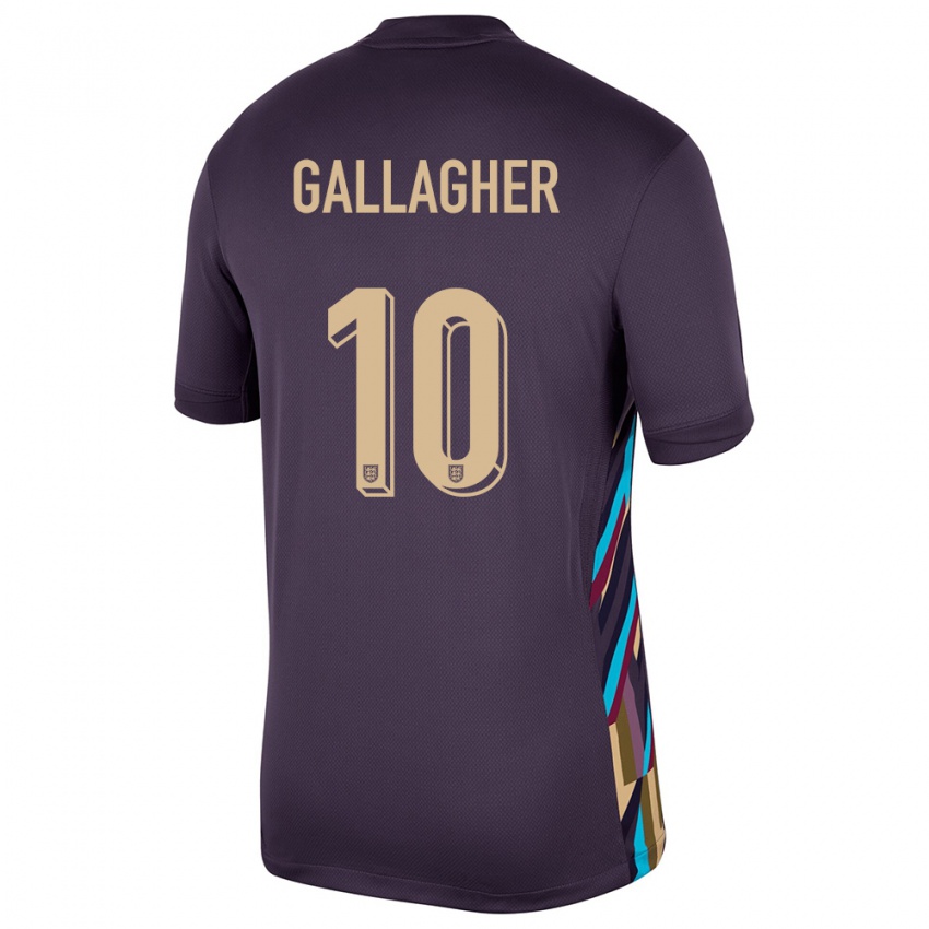Mujer Camiseta Inglaterra Conor Gallagher #10 Pasa Oscura 2ª Equipación 24-26 La Camisa Chile