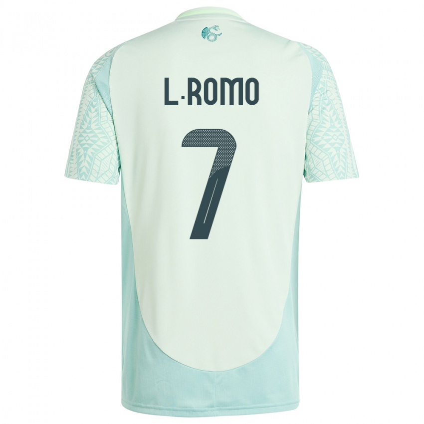 Mujer Camiseta México Luis Romo #7 Lino Verde 2ª Equipación 24-26 La Camisa Chile