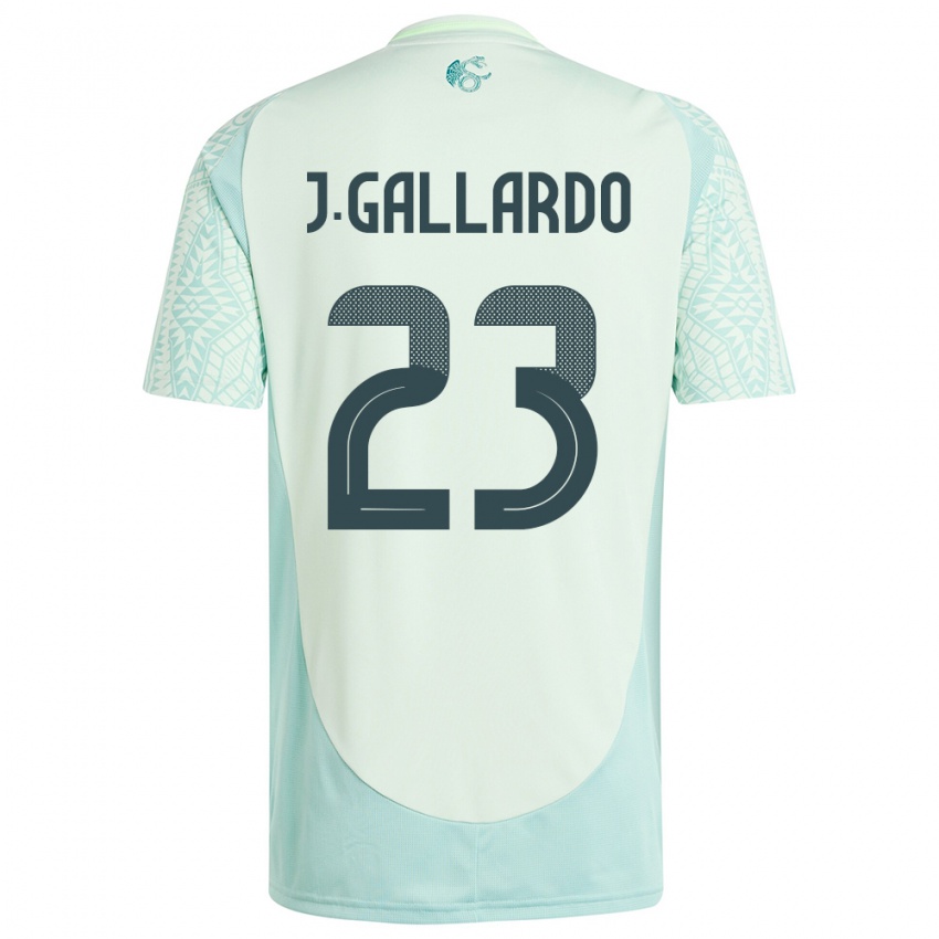 Mujer Camiseta México Jesus Gallardo #23 Lino Verde 2ª Equipación 24-26 La Camisa Chile