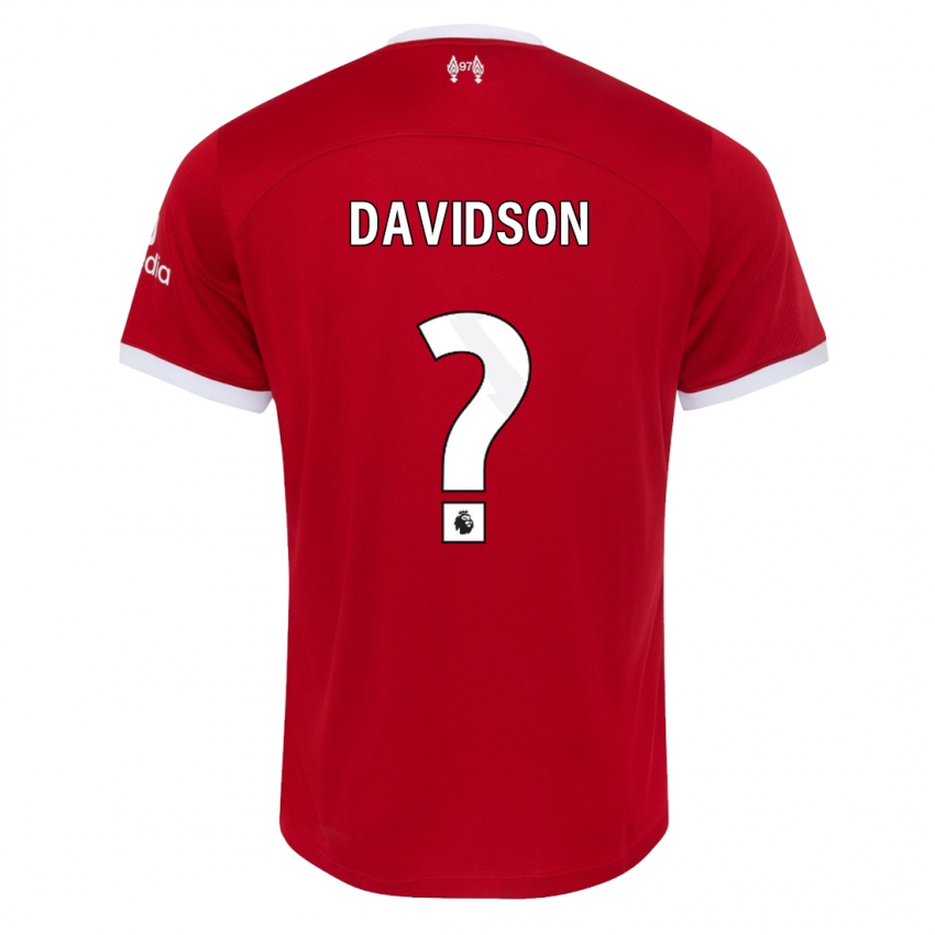 Niño Camiseta Josh Davidson #0 Rojo 1ª Equipación 2023/24 La Camisa Chile