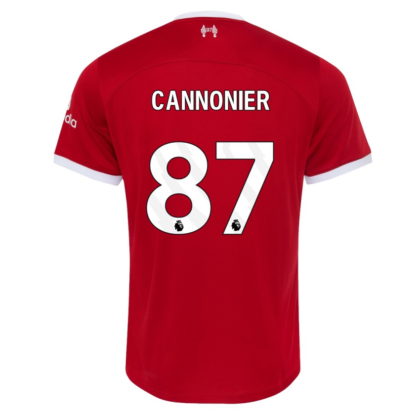 Niño Camiseta Oakley Cannonier #87 Rojo 1ª Equipación 2023/24 La Camisa Chile