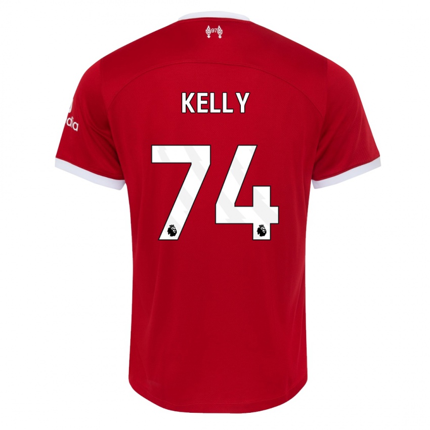 Niño Camiseta Oscar Kelly #74 Rojo 1ª Equipación 2023/24 La Camisa Chile