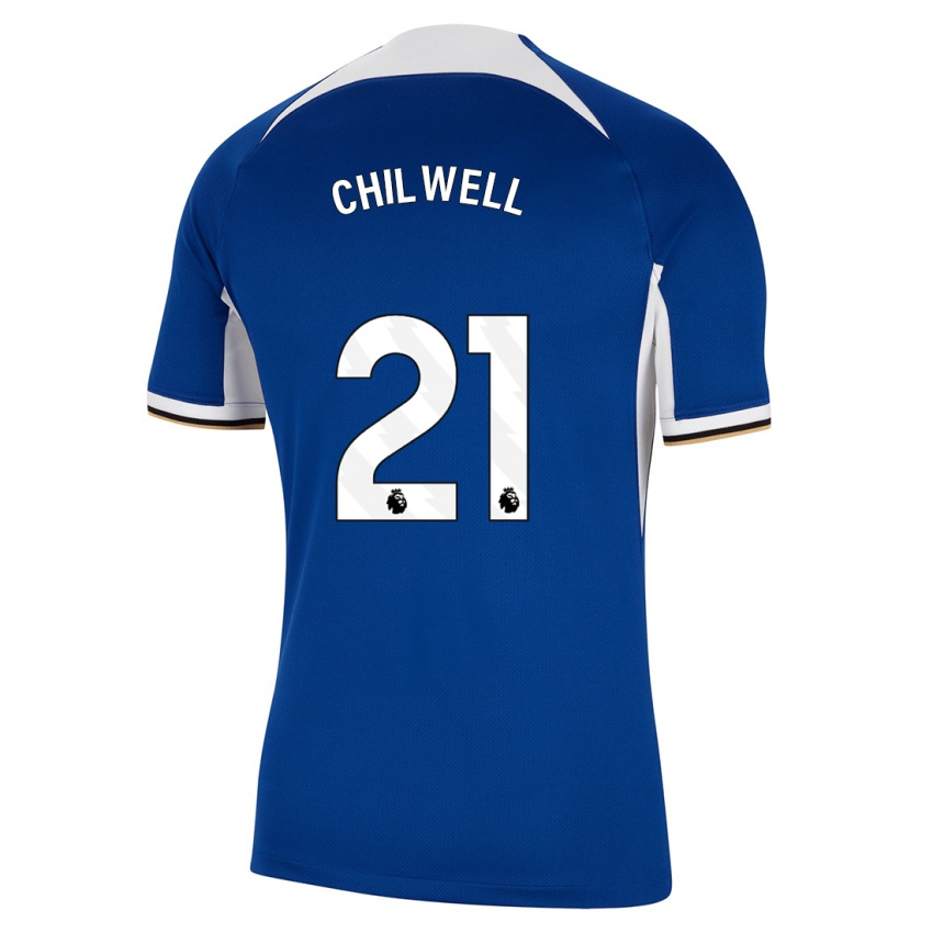 Niño Camiseta Ben Chilwell #21 Azul 1ª Equipación 2023/24 La Camisa Chile