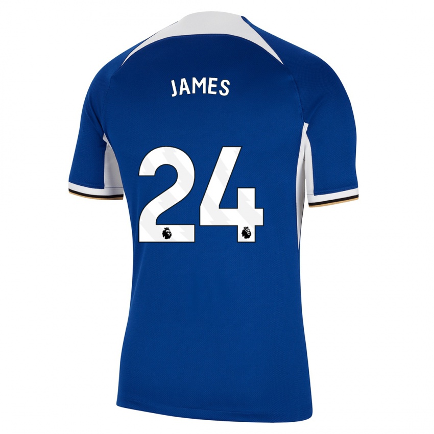 Niño Camiseta Reece James #24 Azul 1ª Equipación 2023/24 La Camisa Chile
