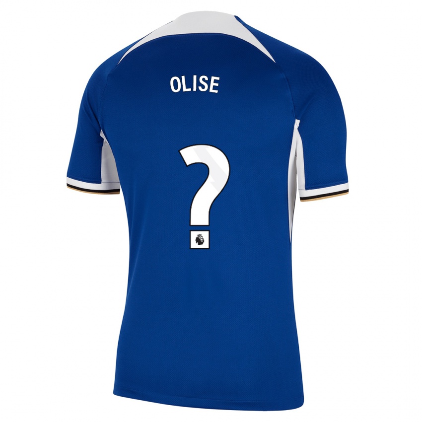 Niño Camiseta Richard Olise #0 Azul 1ª Equipación 2023/24 La Camisa Chile