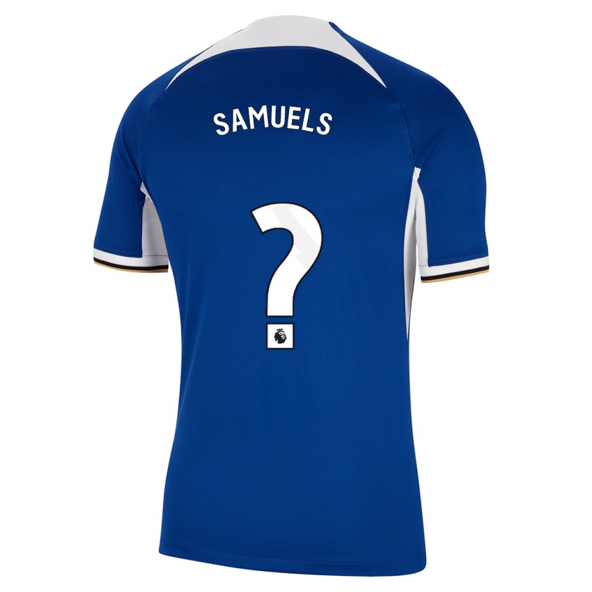 Niño Camiseta Ishé Samuels-Smith #0 Azul 1ª Equipación 2023/24 La Camisa Chile