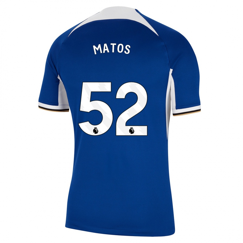Niño Camiseta Alex Matos #52 Azul 1ª Equipación 2023/24 La Camisa Chile