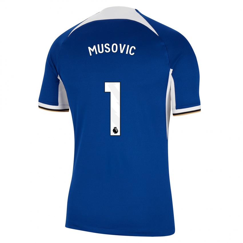 Niño Camiseta Zecira Musovic #1 Azul 1ª Equipación 2023/24 La Camisa Chile