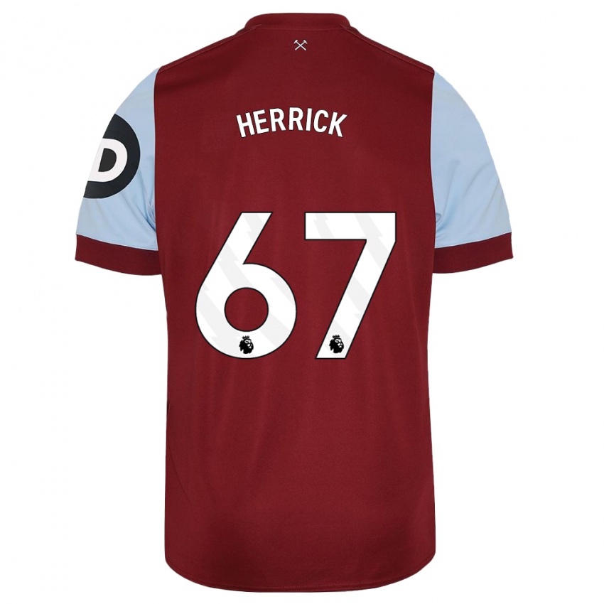 Niño Camiseta Finlay Herrick #67 Granate 1ª Equipación 2023/24 La Camisa Chile