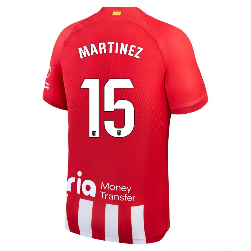 Niño Camiseta Daniel Martinez #15 Rojo Blanco 1ª Equipación 2023/24 La Camisa Chile