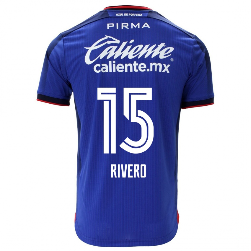 Niño Camiseta Ignacio Rivero #15 Azul 1ª Equipación 2023/24 La Camisa Chile