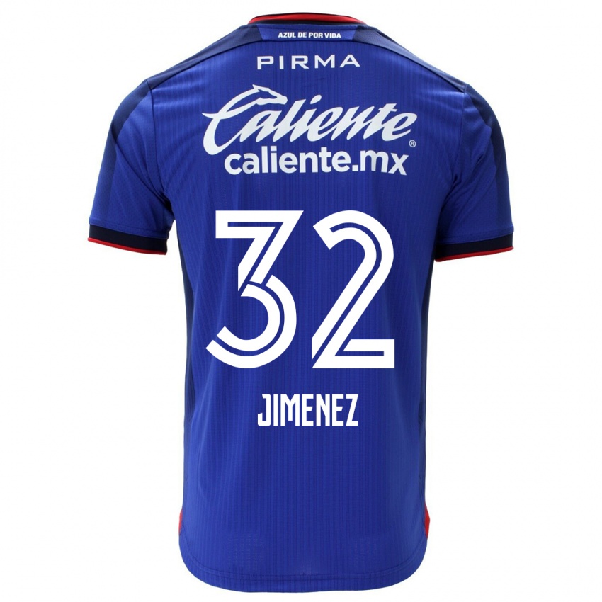 Niño Camiseta Cristian Jimenez #32 Azul 1ª Equipación 2023/24 La Camisa Chile