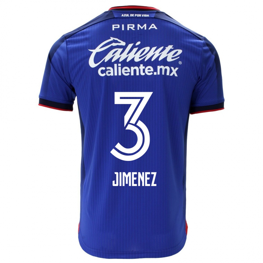 Niño Camiseta Jaiber Jimenez #3 Azul 1ª Equipación 2023/24 La Camisa Chile