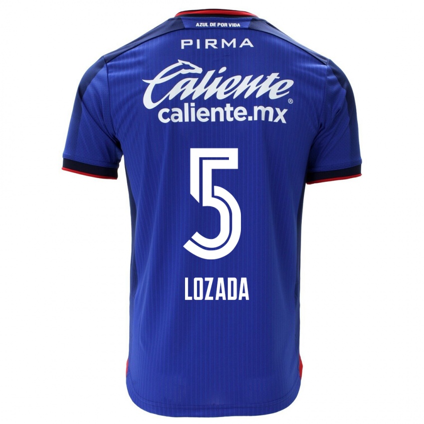 Niño Camiseta Ana Lozada #5 Azul 1ª Equipación 2023/24 La Camisa Chile
