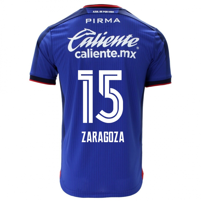 Niño Camiseta Nancy Zaragoza #15 Azul 1ª Equipación 2023/24 La Camisa Chile