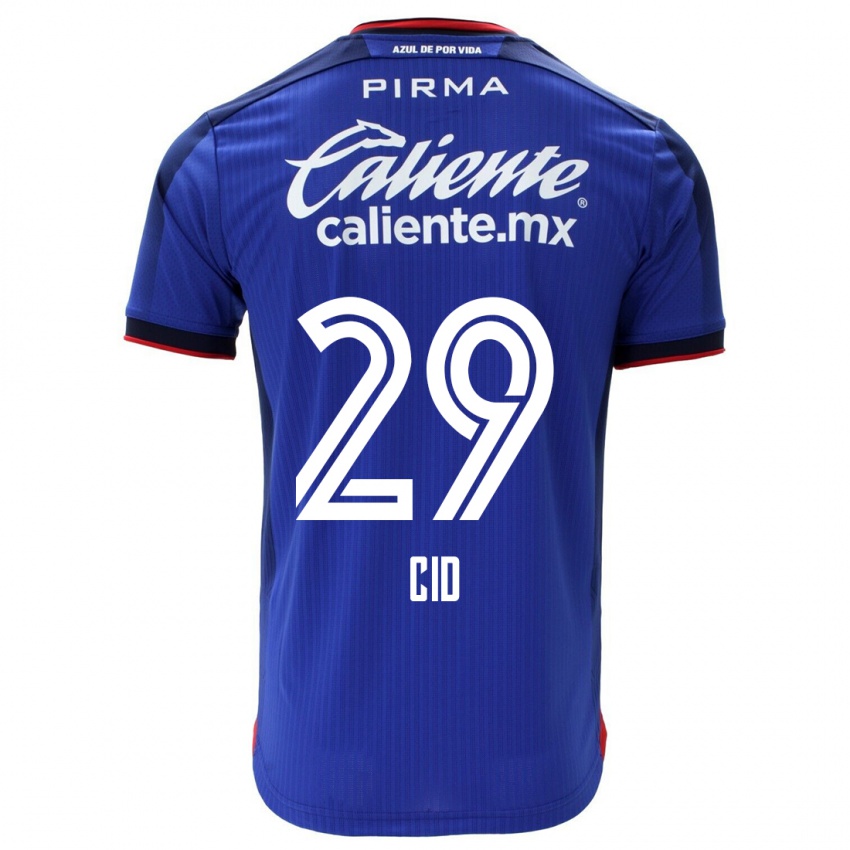 Niño Camiseta Claudia Cid #29 Azul 1ª Equipación 2023/24 La Camisa Chile