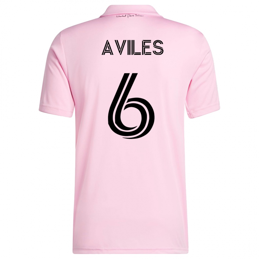 Niño Camiseta Tomás Avilés #6 Rosa 1ª Equipación 2023/24 La Camisa Chile
