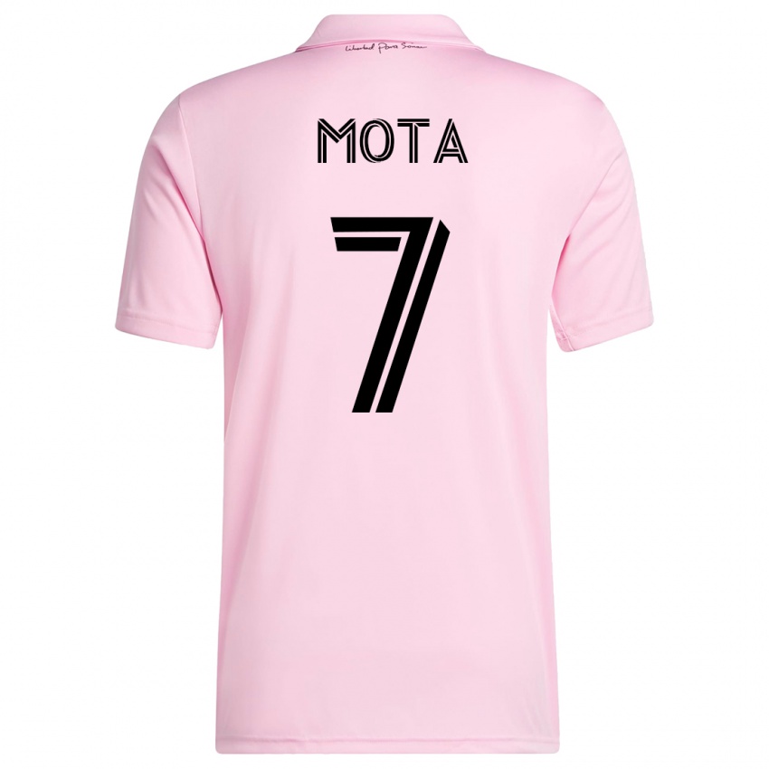 Niño Camiseta Jean Mota #7 Rosa 1ª Equipación 2023/24 La Camisa Chile
