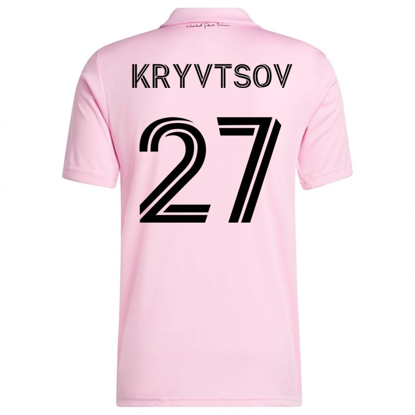 Niño Camiseta Sergiy Kryvtsov #27 Rosa 1ª Equipación 2023/24 La Camisa Chile