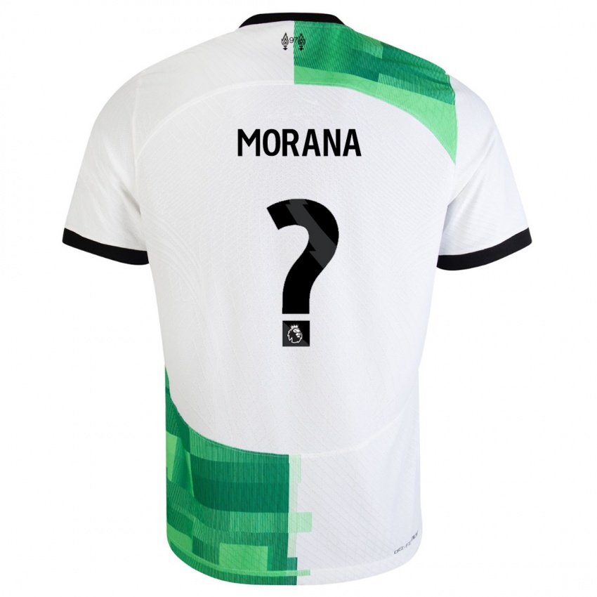 Niño Camiseta Nathan Morana #0 Blanco Verde 2ª Equipación 2023/24 La Camisa Chile