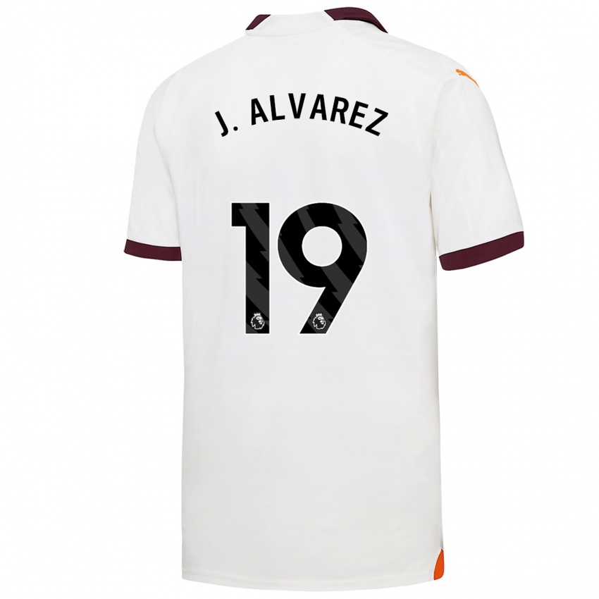 Niño Camiseta Julian Alvarez #19 Blanco 2ª Equipación 2023/24 La Camisa Chile