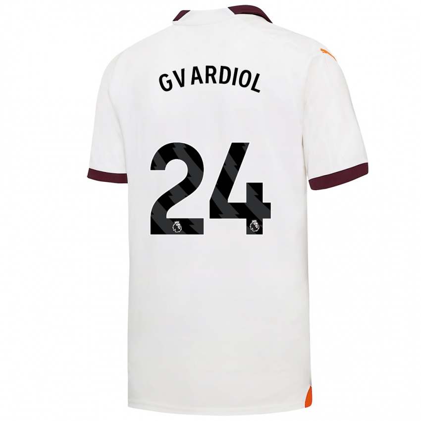 Niño Camiseta Josko Gvardiol #24 Blanco 2ª Equipación 2023/24 La Camisa Chile