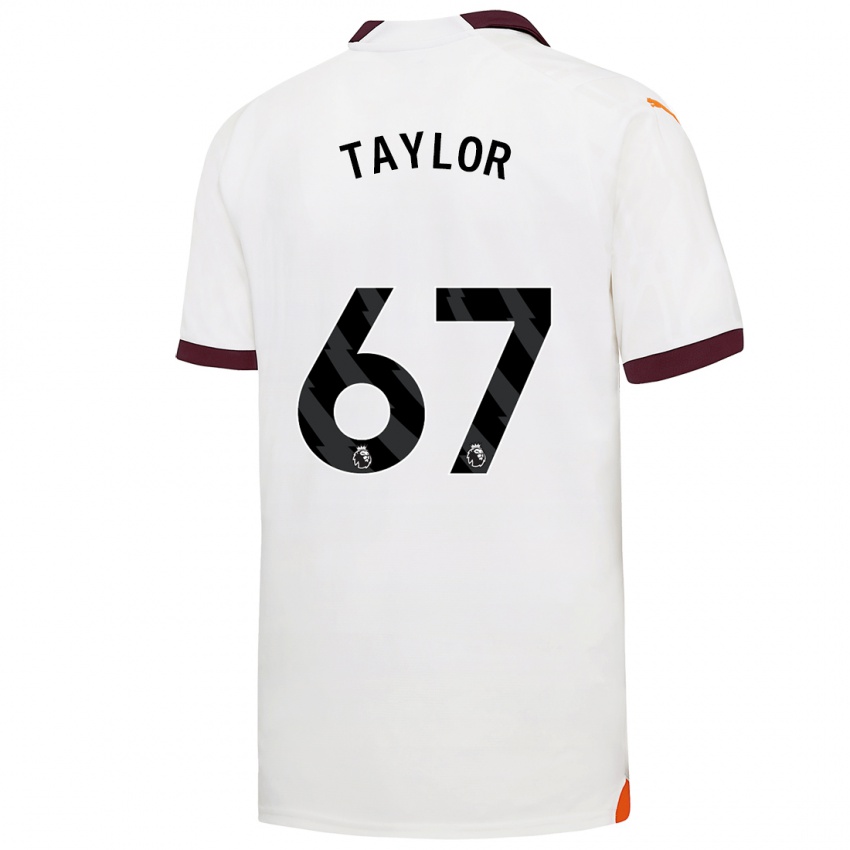 Niño Camiseta Kane Taylor #67 Blanco 2ª Equipación 2023/24 La Camisa Chile