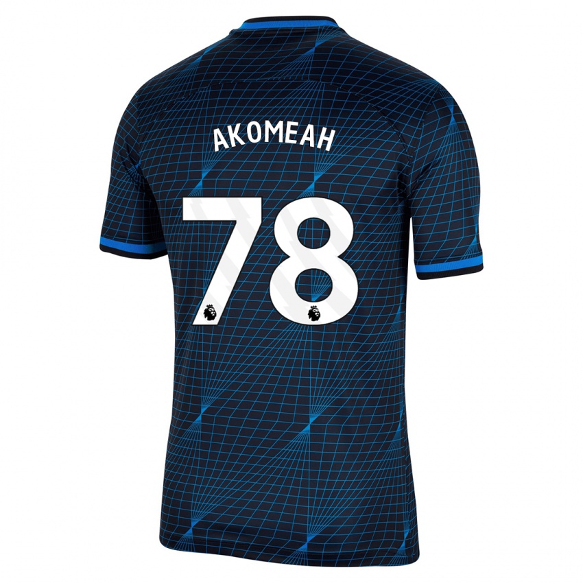 Niño Camiseta Travis Akomeah #78 Azul Oscuro 2ª Equipación 2023/24 La Camisa Chile
