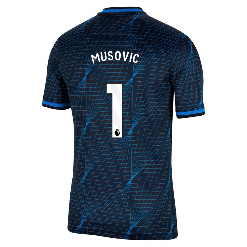 Niño Camiseta Zecira Musovic #1 Azul Oscuro 2ª Equipación 2023/24 La Camisa Chile