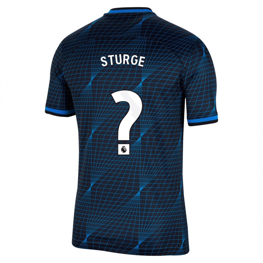 Niño Camiseta Zak Sturge #0 Azul Oscuro 2ª Equipación 2023/24 La Camisa Chile