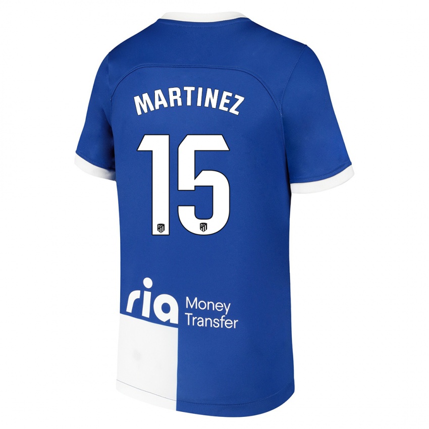 Niño Camiseta Daniel Martinez #15 Azul Blanco 2ª Equipación 2023/24 La Camisa Chile