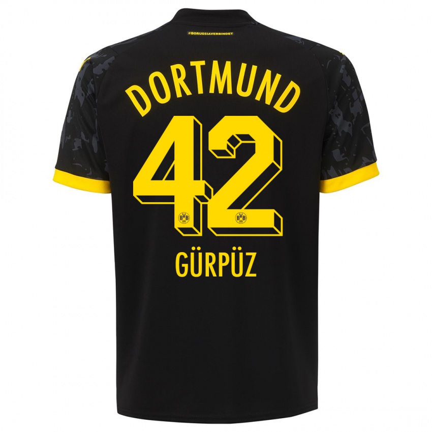 Niño Camiseta Goktan Gurpuz #42 Negro 2ª Equipación 2023/24 La Camisa Chile