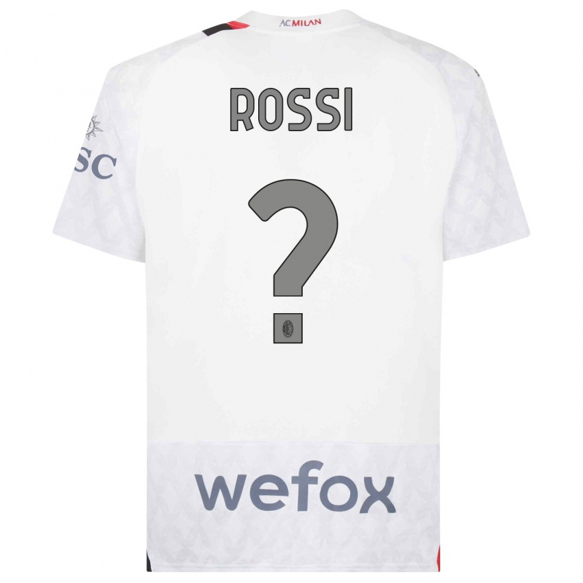 Niño Camiseta Gianluca Rossi #0 Blanco 2ª Equipación 2023/24 La Camisa Chile