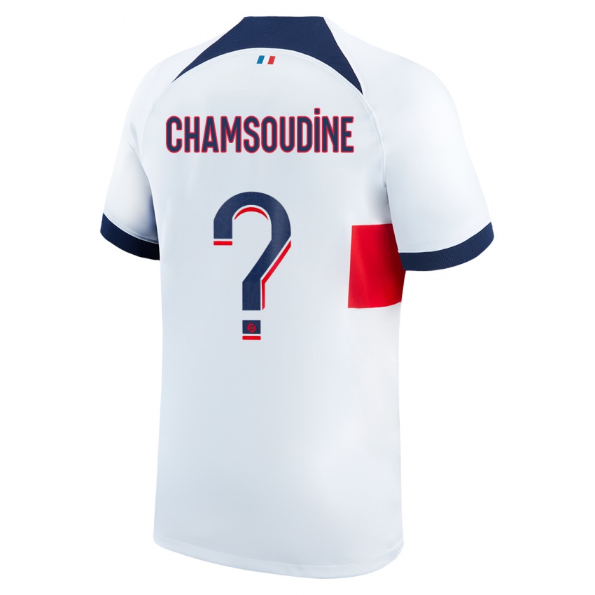 Niño Camiseta Hanna'a Chamsoudine #0 Blanco 2ª Equipación 2023/24 La Camisa Chile