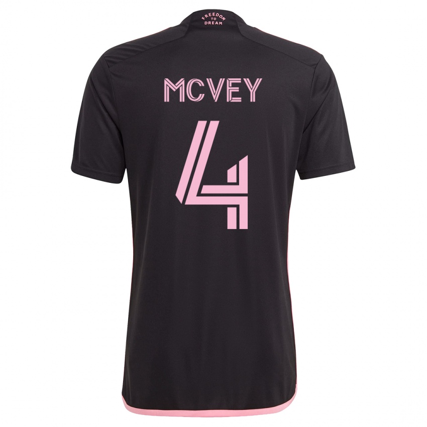 Niño Camiseta Christopher Mcvey #4 Negro 2ª Equipación 2023/24 La Camisa Chile