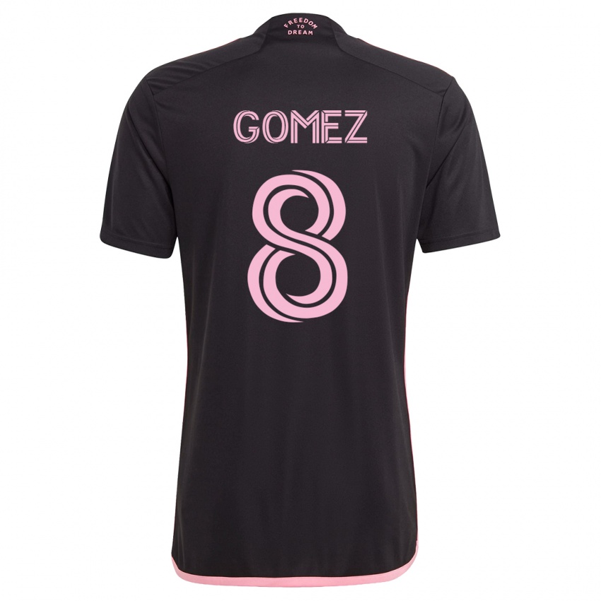 Niño Camiseta Diego Gómez #8 Negro 2ª Equipación 2023/24 La Camisa Chile