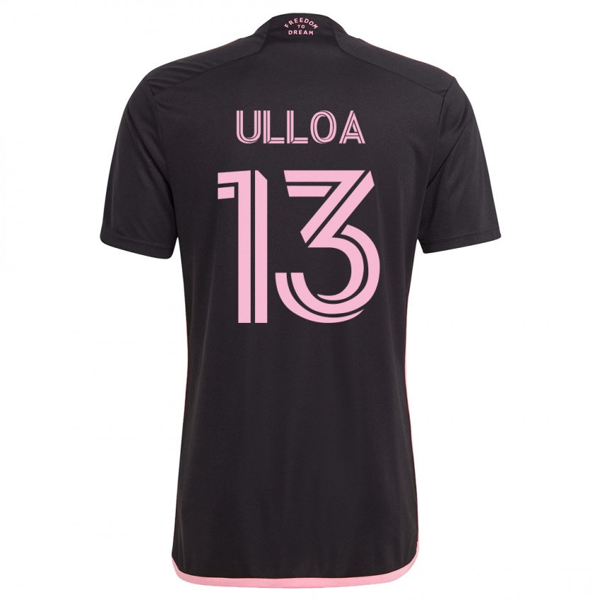 Niño Camiseta Víctor Ulloa #13 Negro 2ª Equipación 2023/24 La Camisa Chile