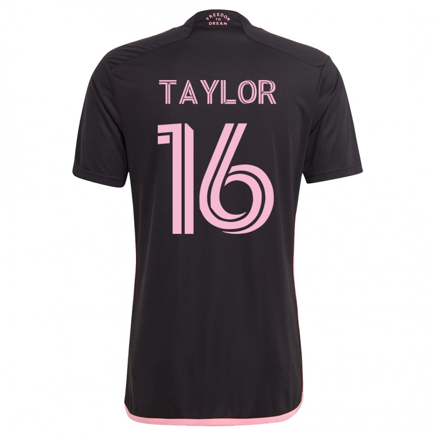 Niño Camiseta Robert Taylor #16 Negro 2ª Equipación 2023/24 La Camisa Chile