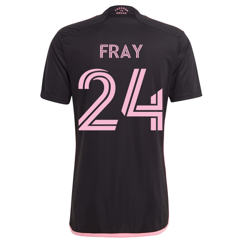 Niño Camiseta Ian Fray #24 Negro 2ª Equipación 2023/24 La Camisa Chile