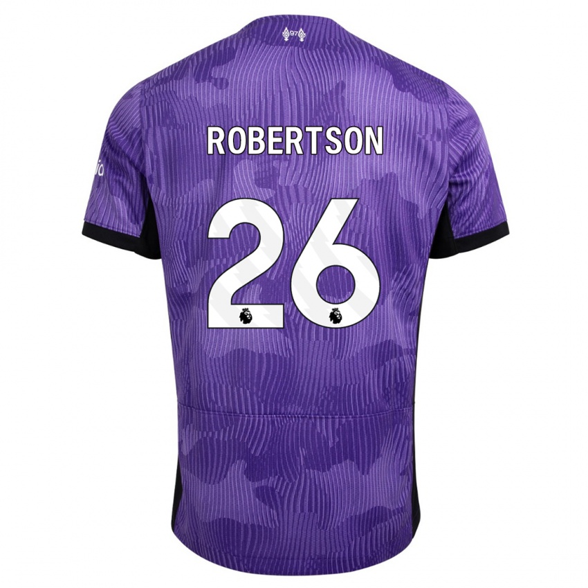 Niño Camiseta Andrew Robertson #26 Púrpura Equipación Tercera 2023/24 La Camisa Chile