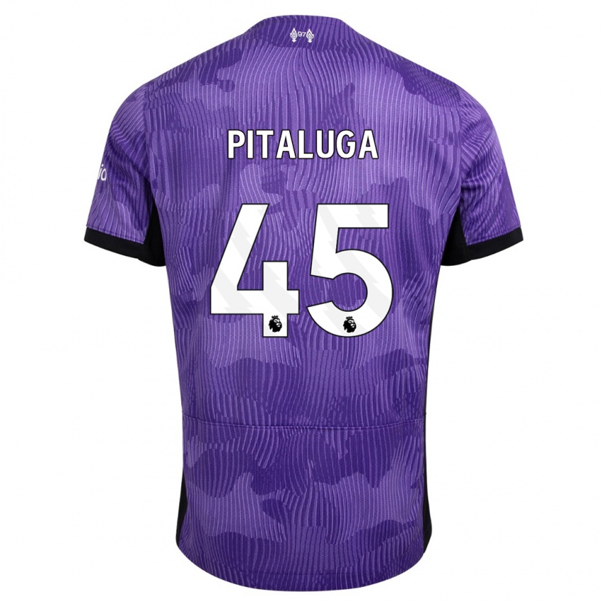 Niño Camiseta Marcelo Pitaluga #45 Púrpura Equipación Tercera 2023/24 La Camisa Chile