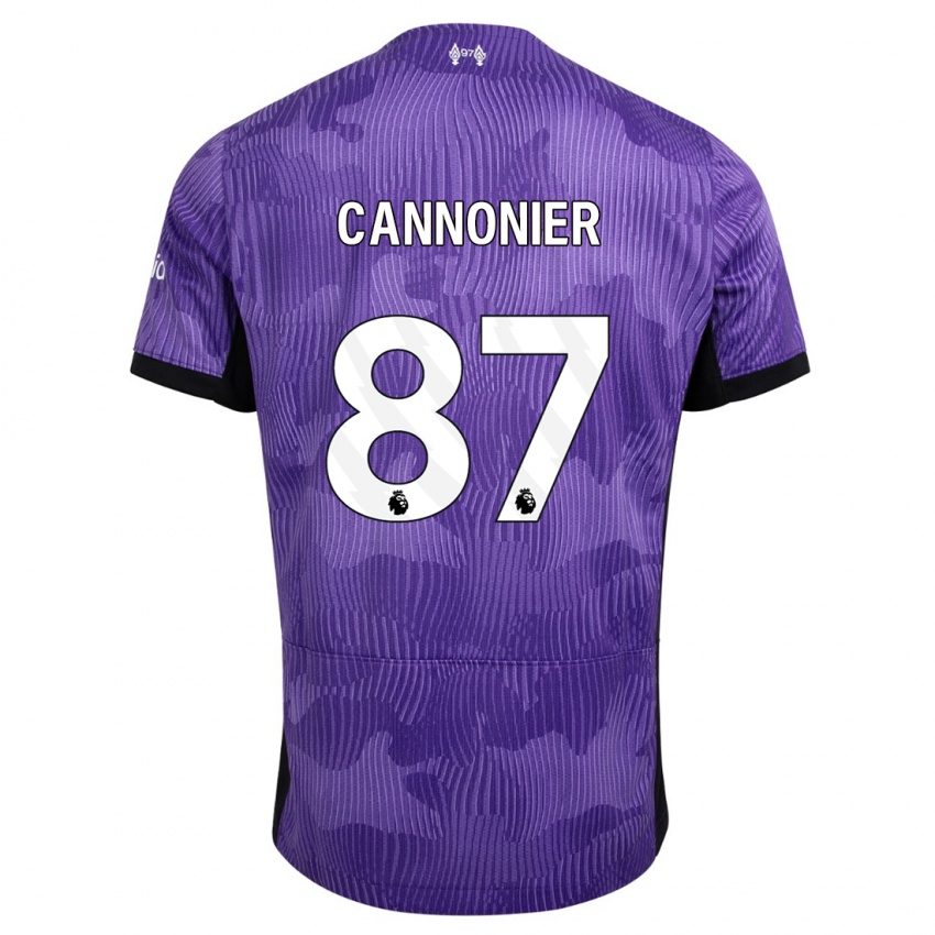 Niño Camiseta Oakley Cannonier #87 Púrpura Equipación Tercera 2023/24 La Camisa Chile