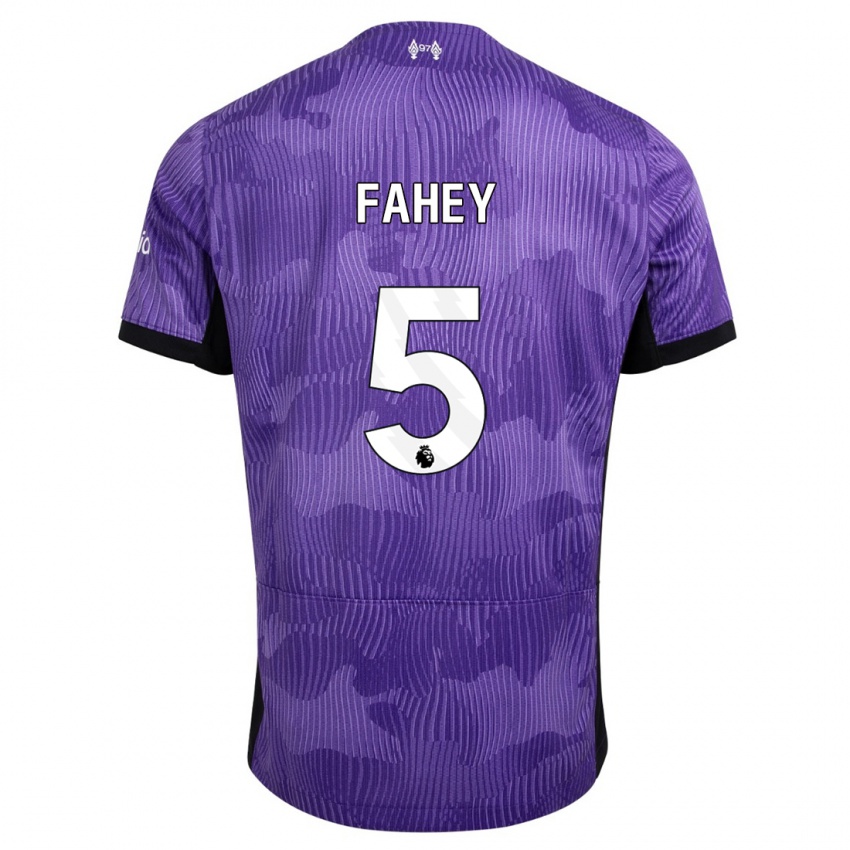 Niño Camiseta Niamh Fahey #5 Púrpura Equipación Tercera 2023/24 La Camisa Chile
