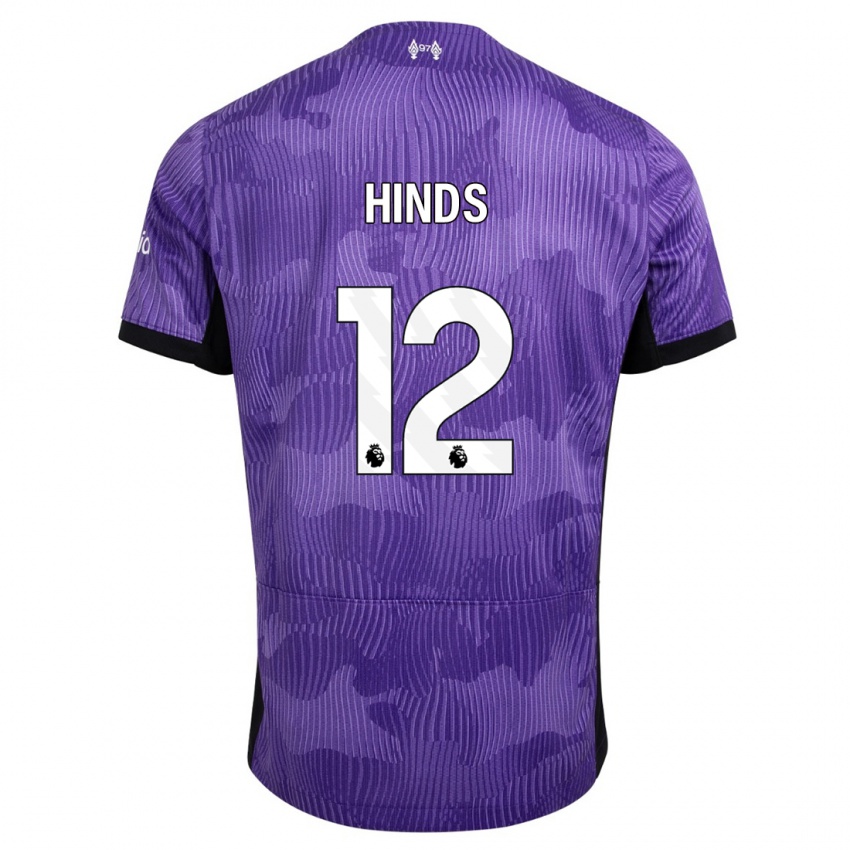 Niño Camiseta Taylor Hinds #12 Púrpura Equipación Tercera 2023/24 La Camisa Chile