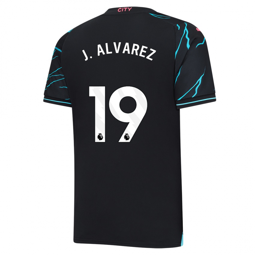 Niño Camiseta Julian Alvarez #19 Azul Oscuro Equipación Tercera 2023/24 La Camisa Chile