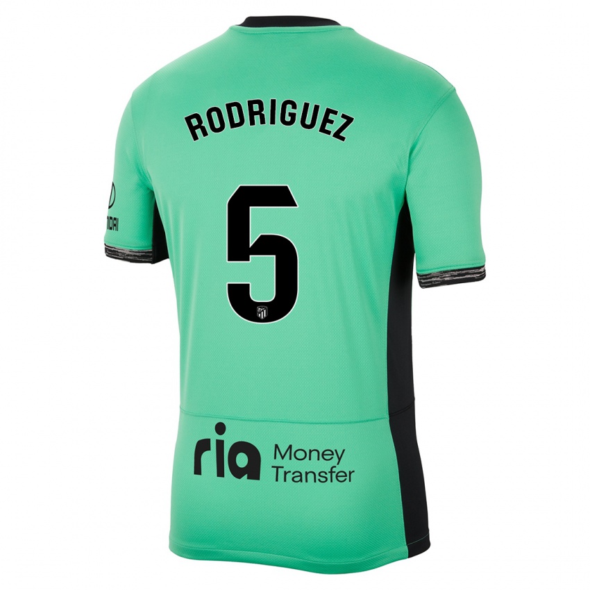 Niño Camiseta Cinta Rodriguez #5 Primavera Verde Equipación Tercera 2023/24 La Camisa Chile