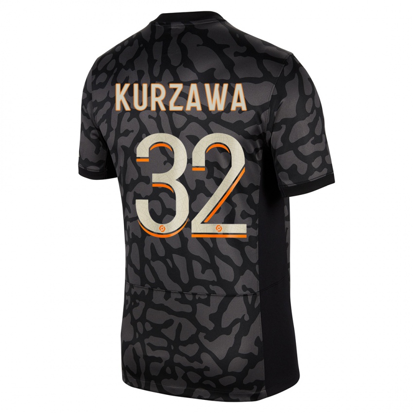 Niño Camiseta Layvin Kurzawa #32 Negro Equipación Tercera 2023/24 La Camisa Chile