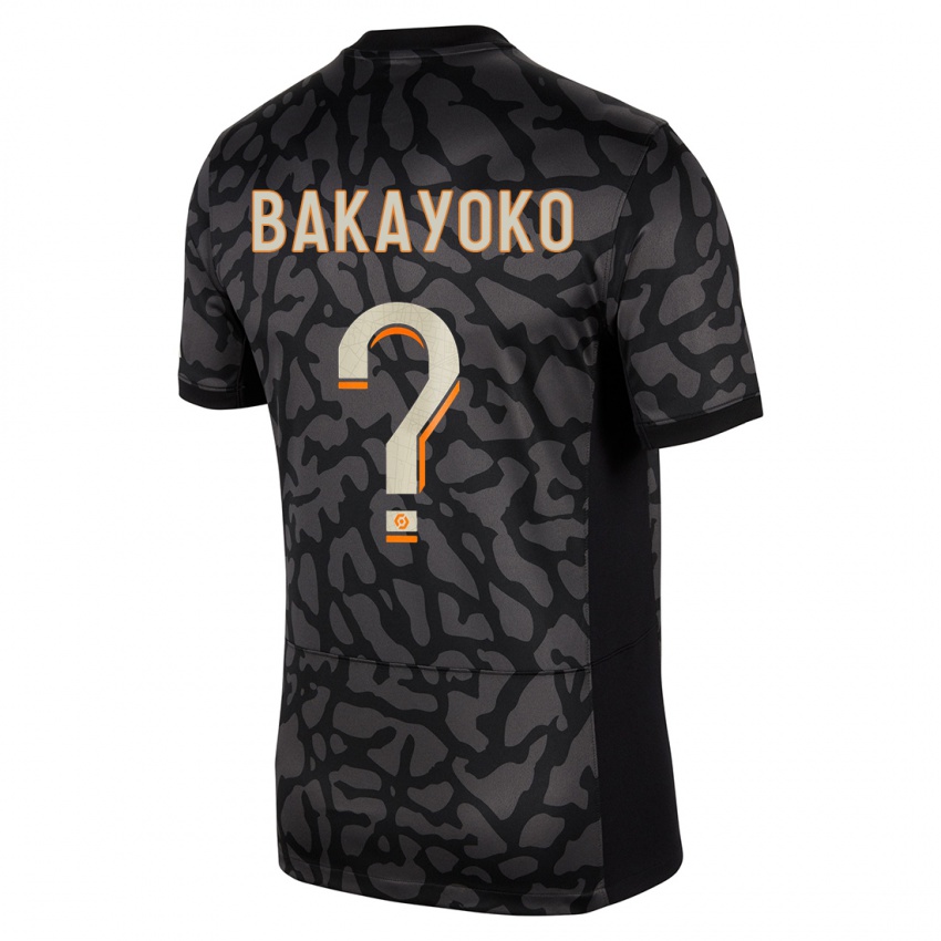 Niño Camiseta Ibrahim Bakayoko #0 Negro Equipación Tercera 2023/24 La Camisa Chile