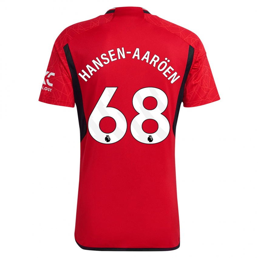 Hombre Camiseta Isak Hansen-Aaröen #68 Rojo 1ª Equipación 2023/24 La Camisa Chile